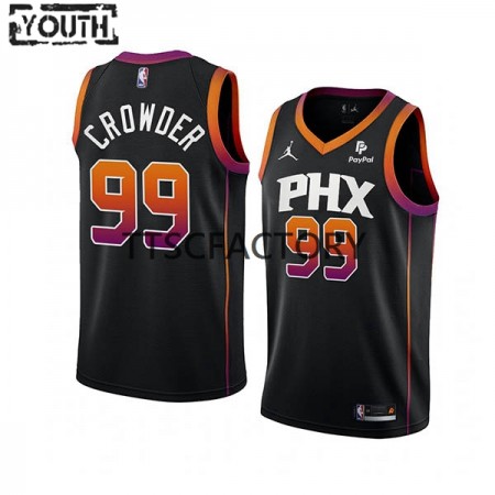 Dres Phoenix Suns Jae Crowder 99 Nike 2022-23 Statement Edition Crno Swingman - Dječji